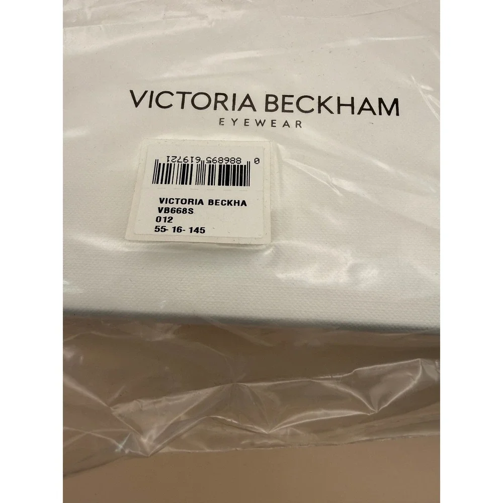Victoria Beckham VB668S Yellow Tortoise Cat Eye Sunglasses 012 55-16-145 New